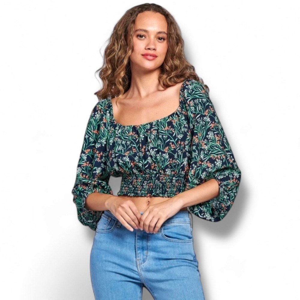 Lost & Wander Goodnight Garden Floral Top Size Medium